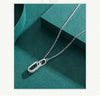 MODIAN Romantic Lock Design Sparkling Clear CZ Necklace 925 Sterling Silver Chain Necklace For Women Fine Jewelry Wedding Gift