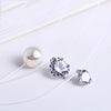 Silver Zircon Crystal Pearl Pendant Choker Necklace Transparent Fishing Line Jewelry For Women - Image 4