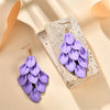 Korean Acrylic Petal Tassel Dangle Earrings For Women Holiday Fairy Wedding Party Jewelry Accessories Gift - Image 8