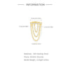 1PC Silver Tassel Chain Eight Pointed Stars Moon Earrings For Women Horse Eye Geometric Zircon Earring - Image 23