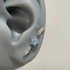 1 Pcs Gothic Sparkling Zircon Cross Stainless Steel Ear Bone Nail Earrings for Women Y2K Punk Style Double Piercing Body Jewelry - Image 5