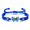 Woven Butterfly Flower Cord Bracelet with Adjustable Length - Image 6