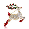Elegant Christmas Deer Brooch for Ladies Rose Gold Plated with Shiny Antlers, the Choice for Christmas Holiday - Image 2