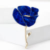 Resin Rose Flower Brooch with Pin Back in Multiple Colors - Image 13