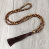 Vintage 108 Wooden Beads Bracelets 6mm Women Men Elastic Beaded Long Necklace Buddhist Prayer Yoga Jewelry Handmade Gift - Image 9