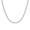 Silver Simple Tennis Chain Necklace Chain Pendant Necklace for Women Birthday Gift Jewelry - Image 9