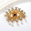 Exaggerated Blue Eye Brooches For Women Men Retro Crystal Tassel Baroque Evil Eyes Brooch Pins Office Party Jewelry Gitf - Image 8
