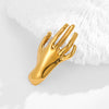 Leo Stainless Steel Irregular Brooches Women Unisex Glossy Geometric Pins Banquet Party Clothing Accessories - Image 24