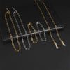 Punk Paperclip Bracelets for Women Men Oval Chains Cable Chain Bangle Stainless Steel Wrist Jewelry - Image 3