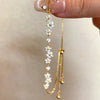 Shining Micro-inlaid Zircon Cherry Blossoms Flower-shaped Adjustable Pull Bracelet for Women Sweet Jewelry Gift - Image 1
