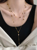 Autumn and Winter Long Tiger Eye Stone Pearl Beads Long Sweater Chain For Women's Necklace Jewelry Accessories - Image 3