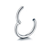 1Pc 316L Stainless Steel Hinged Segment Nose Ring Ear Cartilage Tragus Helix Lip Piercing Nose Hoop Body Piercing Jewelry - Image 7