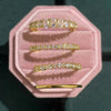4pcs Gold Plated Stacking Rings with Shining Zirconia ForWeddings, Parties, and Everyday Wear - Image 3
