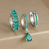 3PCS Colorful Cubic Zirconia Stainless Steel Hoop Earrings Set for Women Pendant Water Drop Earring Cartilage Piercing Jewelry - Image 14