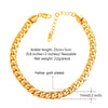 Stainless Steel Flat Chain Anklet Gold Silver Color Women Barefoot Jewelry 7mm Wide 25cm Length Foot Bracelet - Image 1