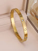 3Pcs Gold Plated Stainless Steel Clover Bracelet Set For Women, Lucky Four Leaf Charm Bangle Jewelry Gift - Image 16