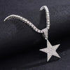 Sparkling Inlaid Zirconia Star Pendant Necklace Ladies Engagement Party Jewelry Gifts - Image 5