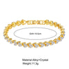 Simple Women's Geometric Crystal Cubic Zircon Bracelets Bracelet Goth Full Rhinestone Charm Bracelet Wed Jewelry - Image 6