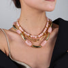 3PCS Set Bohemian Acrylic Bamboo Beads Choker Necklace Set for Women Chunky Tube Necklaces Accessories Jewelry - Image 3
