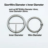 304 Stainless Steel Round O Ring M3 M4 M5 M6 M8 Anti Corrosion Rust Smooth Strong O Ring Fishing Yoga Hanging Welded Rings - Image 5