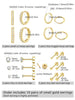 10 Pairs Small Gold Hoop Stud Earrings for Women, Gold Plated Tiny Stainless Steel Earrings Sets for Multiple Piercing - Image 6
