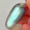 Blue Labradorite Pendant Irregular Shape Bead Stone Orange Necklace for Men Women - Image 15