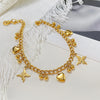 316L Stainless Steel Golden Butterfly Heart Love Anklet For Women Foot Chain Jewelry Glamorous Gift - Image 5