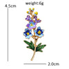 12 Birthday Flower Brooches For Women Unisex Beautiful Enamel Flowers Party Casual Brooch Pins Jewelry Gifts - Image 16