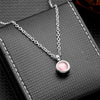 Stainless Steel Birthstone Pendant Necklace Cremation Ashes Jewelry with Colorful Gemstones, Keepsake Memorial for Human Ashes - Image 8