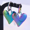 Rainbow Hoop Boucle Oreille Heart Snake Charm Earring Stainless Steel Earrings For Women Men Kpop Accessories Gift - Image 6
