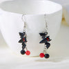 Cute Halloween Resin Pumpkin Ghost Star Dangle Earrings for Women Spooky Asymmetrical Charm Earrings Party Cosplay Jewelry Gift - Image 4
