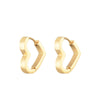 Stainless Steel Hoop Earrings For Women Men Heart Star Oval Rectangle Round Triangle Gold Color Punk Hip Hop Jewelry - Image 19