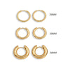 Twisted Hoop Earrings in Gold-Tone or Silver-Tone - Image 8
