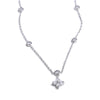Chic Cubic Zirconia Flower Pendant Necklace for Women Stainless Steel Delicate Daily Sweet Jewelry Accessories - Image 7