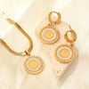 Cubic Love Heart Minimalist Jewelry Set Necklace Earrings Bracelets Stainless Steel Women Party Accessories - Image 16