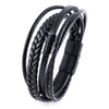 Multi Layer Braided Rope Bracelets for Men,Classic Handmade PU Leather Wristband with Magnetic Buckle, Punk Jewelry Gift - Image 11