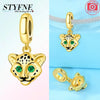 Silver Charms Sika Deer Elk Leopard Lion Monkey Beads Fit Charm Bracelet Making Pendants Gift - Image 15