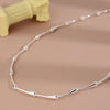 Minimalist Silver Color Clavicle Chain Necklace for Women Creative Bamboo Chain Party Jewelry Gifts - Image 4