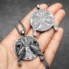 Viking Tree Raven Men Necklaces Stainless Steel Pendant Chain Women Punk Jewelry Accessories Gifts - Image 2