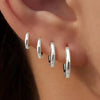 Four-Pair Stainless Steel Circle Hoop Earring Set in Gold-Tone or Silver-Tone - Image 2