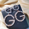 Letter D Asymmetric Long Tassel Zircon Earrings For Women Korean Sparkling Earrings Jewelry Party Gifts - Image 16