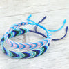 Polyester Boho Bohemia Waved String Braided Friendship Bracelets Ethnic Multicolor Weave Textured Adjustable 15cm-27cm long, 1PC - Image 4
