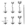 Seven-Piece Stainless Steel Flat-Back Labret Stud Set with 16G 18G or 20G Options - Image 8