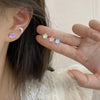 7Pairs/Set Fantastic Fairy Colorful Moon Star Stud Earrings Set Women Y2K Purple Pink Earring Cute Jewelry Girls Gift - Image 3