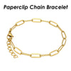 10pcs Paper Clip Bracelet Gold Plated Paperclip Bracelet Stainless Steel PaperClip Link Bracelet Paper Clip Chain Bracelet Women - Image 8