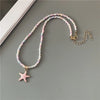Spring Summer Necklace for Women Girl Cute Romantic Starfish Short Neck Jewelry Party Wedding Necklace - Image 5