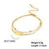 Classic Stainless Steel Heart Love Anklets For Women Girl Multi-layer Chains Jewelry Gift Party - Image 6