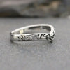 European and American Hollowed Out Retro Ring, Women's Antique Silver Vintage Feeling, Niche Love Personality Accessory - Image 3