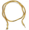 Aensoa Punk Multilayer Metal Alloy Gold Black Color Cool Bendy Snake Necklace Bracelet for Women Men Chunky Jewelry - Image 8