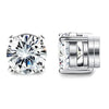 1-12 Pair Stainless Steel Magnetic Non Piercing Inlaid Cubic Zirconia Stud Earrings Clip on Hoop Earrings Set for Men Women - Image 7